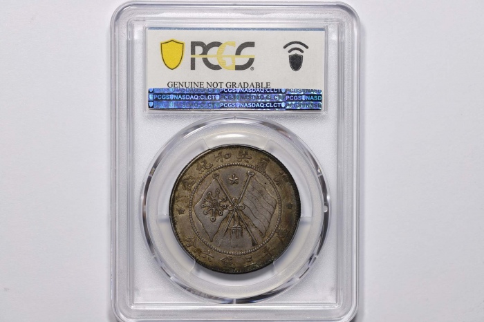  唐继尧像拥护共和三钱六分正像 PCGS AU Details