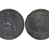  1832-1834菲律宾8R银币，KM-8，T-5, NGC XF DETAILS，划痕，经清洁拍卖记录：2021年，PCGS VF30，成交价2,640美元。