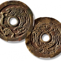  清“刘海戏金蟾”背“一团和气”花钱 闻德 古钱 82