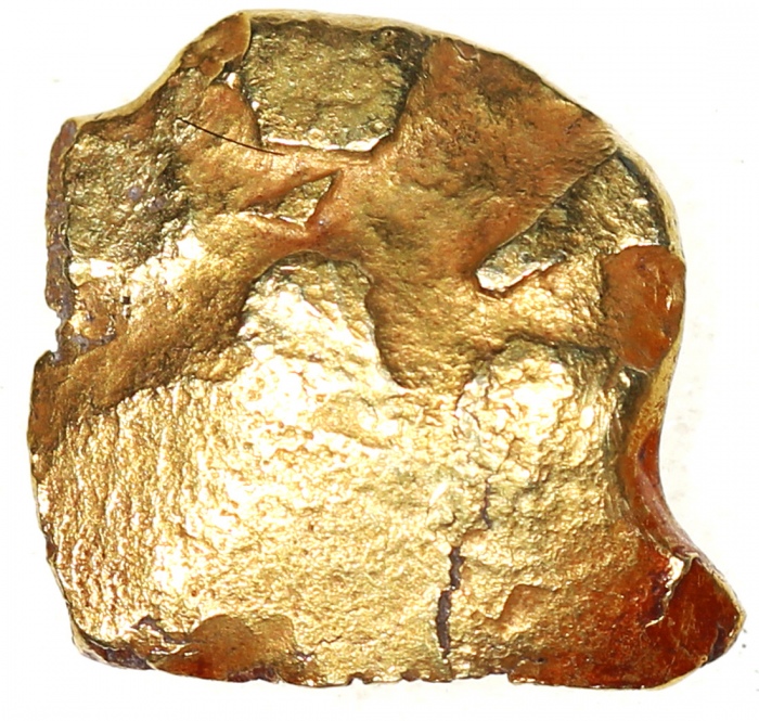  印尼三佛齐王国金块，ca，680-1250, 7.79g，EF，罕见