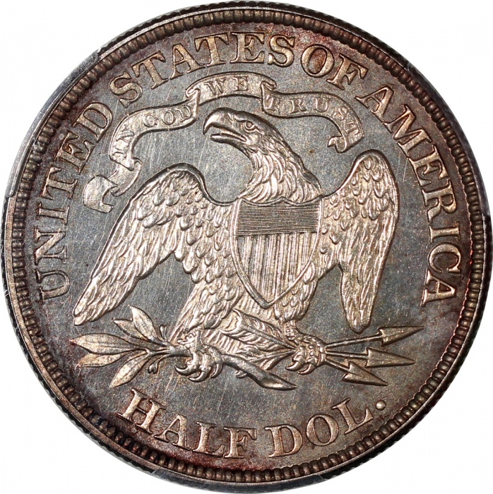  1875年美国50仙样币，PCGS PR63