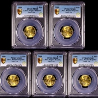  2000年普制5角5枚 PCGS MS68