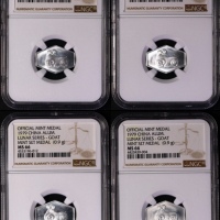  1979年羊章4枚 NGC MS66