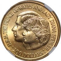  1981年澳洲200澳元金币, 英国皇家婚礼，NGC MS67