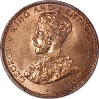  1933年香港一仙，PCGS MS66RD，#28247906