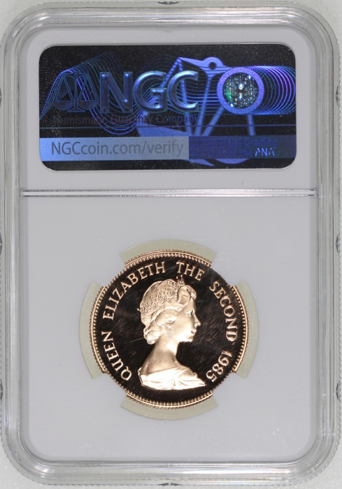1985年香港十二生肖牛年$1000纪念精铸金币,NGC PF70 Ultra Cameo,#6377540-009,满分,评级记录中仅17枚获评满分,连盒及小册子,限量发行10,000枚 1985年香港十二生肖牛年$1000纪念精铸金币,NGC PF70 Ultra Cameo,#6377540-009,满分,评级记录中仅17枚获评满分,连盒及小册子,限量发行10,000枚