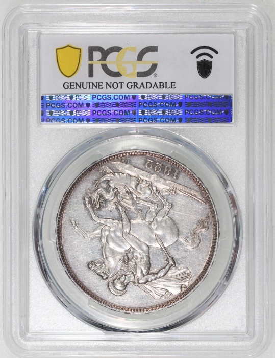  1822年英国1克朗银币 (5先令)，PCGS AU 真品 (有清洗)