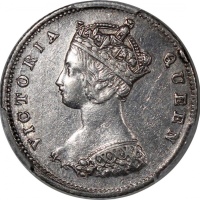  1868/8年骑字版香港一毫，PCGS AU Detail，有清洗，#41422583