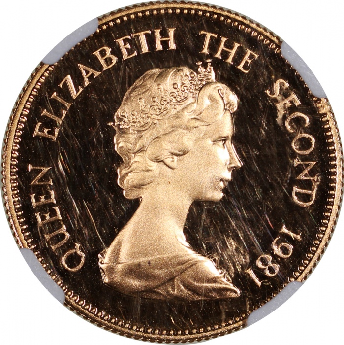  1981年香港十二生肖鸡年$1000纪念精铸金币，NGC PF68 Ultra Cameo，#4617712-001