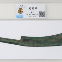 战国时期刀币一组4枚，分别燕国3枚，赵国1枚，针首刀1枚，尖首刀2枚，及直刀甘丹，分别评中乾真品，82，82及78
