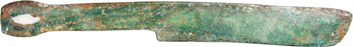  先秦直刀甘丹，139.5mm，重11.0克，中乾78