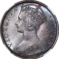  1901-H香港一仙，NGC MS63BN，#6137919-014