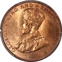  1933年香港一仙，PCGS MS66RD，#28247907