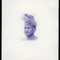  1967-96年马来西亚东姑阿都拉曼凹版印刷版画，曾用於1967-96年令吉