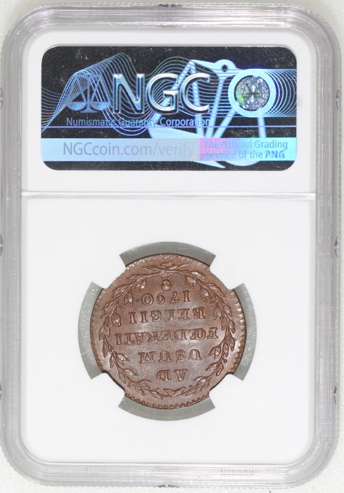  1790年奥属尼德兰起义1 liard，NGC MS62BN