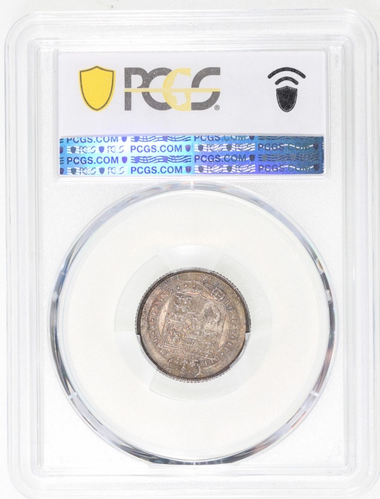 1825年英国6便士银币，NGC MS62