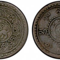  西藏2½唐卡 PCGS VF 25