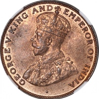  1926年香港一仙，NGC MS64RB，#6137919-013