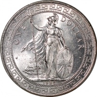  1925年英国贸易银元，PCGS MS64，#41530592