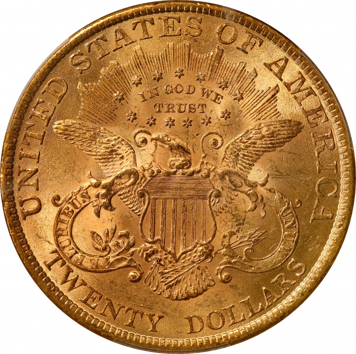  1898年自由像双鹰金币 PCGS MS 62 Liberty Head Double Eagle