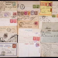  1900-36年客邮实寄封片一组17件