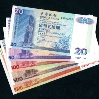  1994年中国银行一组5枚，包括20元至1000元，编号以282作结，其中500元与1000元為相同编号222282，UNC品相 Bank of China, Hong Kong, a set of 