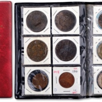  历代古钱机制币一册共48枚，内含参考品，品种不一，品相不等，敬请预览