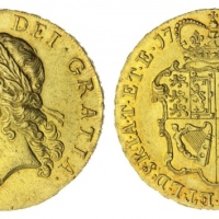  1741年英国乔治二世金币 近未流通 George II (1727-1760), Five-Guineas, 1741