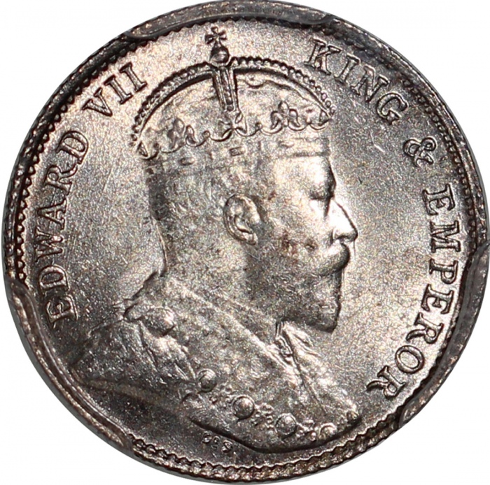 1904，1905及1935年香港5仙3枚一组，分别评NGC MS63，#3349009-099，PCGS MS63，#31076758，及PCGS MS64，#31076819 Hong Kong,