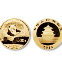  2014年熊猫纪念金币1盎司 完未流通
