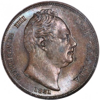  1831年英国1/4便士(法新)铜币，NGC MS64BN，#2061935-019 Great Britain, copper 1/4 penny (farthing), 1831, NGC MS6