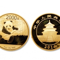  2014年熊猫纪念金币5盎司 完未流通