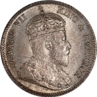  1905年香港爱德华七世一毫 PCGS MS 64 Hong Kong, Edward VII, 10 cents