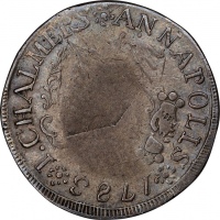  1783年约翰-查尔默斯先令 PCGS VF 35 1783 John Chalmers Shilling