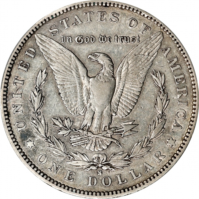  1893-S美国摩根银币 PCGS XF 45 1893-S Morgan Silver Dollar