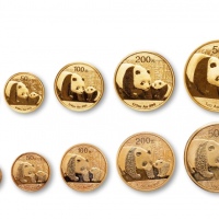  2011年熊猫纪念金币一组10枚 完未流通