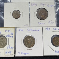  世界钱币54枚， World Mixed Lot, Ireland, group of 4x copper fractionals, consisting of 2 pence, 1692, 2x 1
