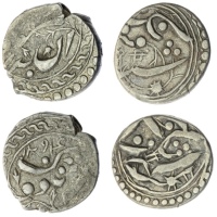  新疆省造光绪银钱 优美 China, Xinjiang Province (Sinkiang), Hsüan-tung, ½ Miscals of 5-Fen, No Date [AH 1294] (