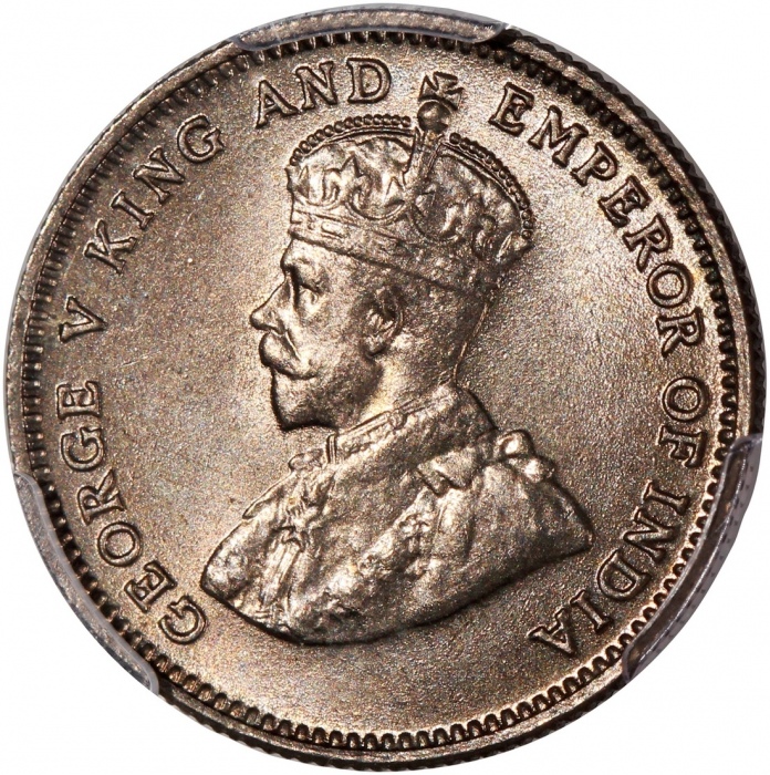  1935及1936年香港乔治五世一毫一对，分别评PCGS MS63及MS66，#4648312，#4648318