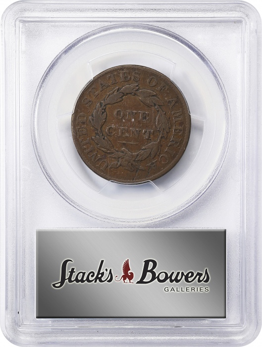  1834年Matron女神像美分 PCGS Proof 10 BN 1834 Matron Head Cent