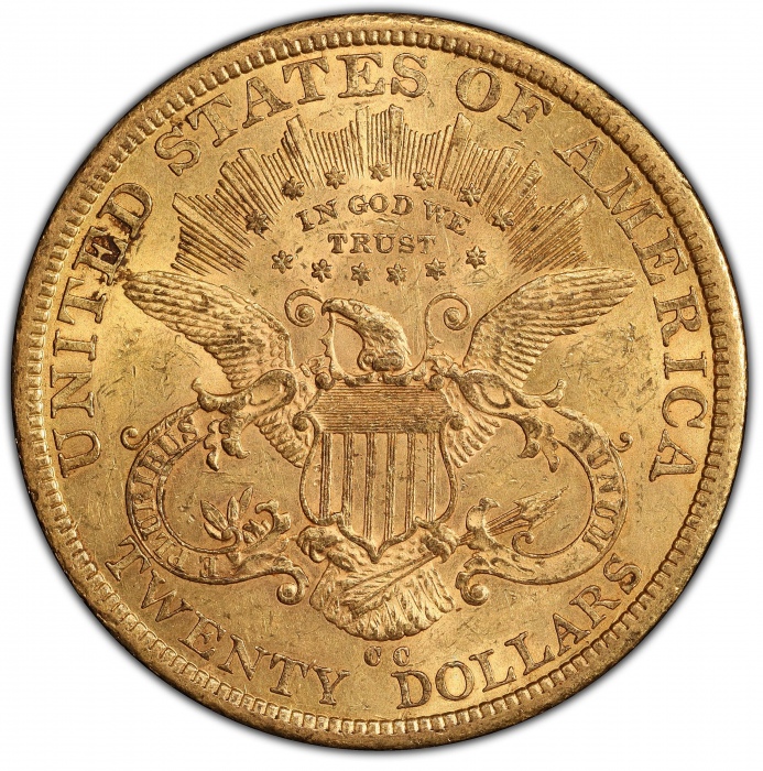  1878-CC自由像双鹰金币 PCGS AU 58 Liberty Head Double Eagle