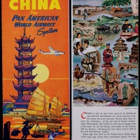  1946年泛美航空经中国航线介绍折一件