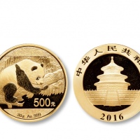  2016年熊猫纪念金币30克 完未流通