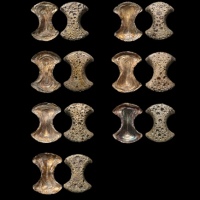  元代束腰铤六两9个元代束腰铤五两2个 闻德评级