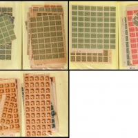  民国新票大方连一批约11400馀枚