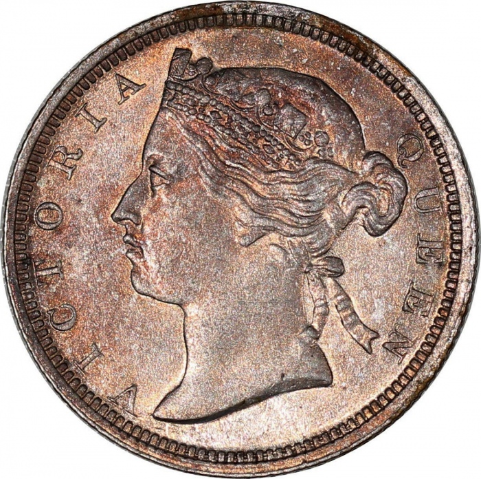  香港一组2枚,包括1875-H 1毫及1874-H 2毫，2毫铸币厂标记经填满，1毫均EF，2毫EF或更好，前Teutoburger Munzauktion Company拍卖146, 2022, l