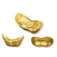  清 “福”壹两元宝型金锭