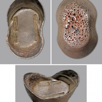  清山西“道光六年五日·长子县·卫映纬”五十两银锭一枚，重：1866g，此地名稀见且匠名为目前仅见，戳记深打完整，锭型规整，翅高挺，深厚酱彩包浆，极为难得，近未至完全未使用品<br>编者按：道光年号银锭