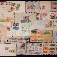  1937-48年航空实寄封一组约23件