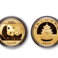  2011年熊猫纪念金币1盎司 完未流通